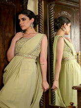 Cutdana Pearl Sheer Stitched Saree